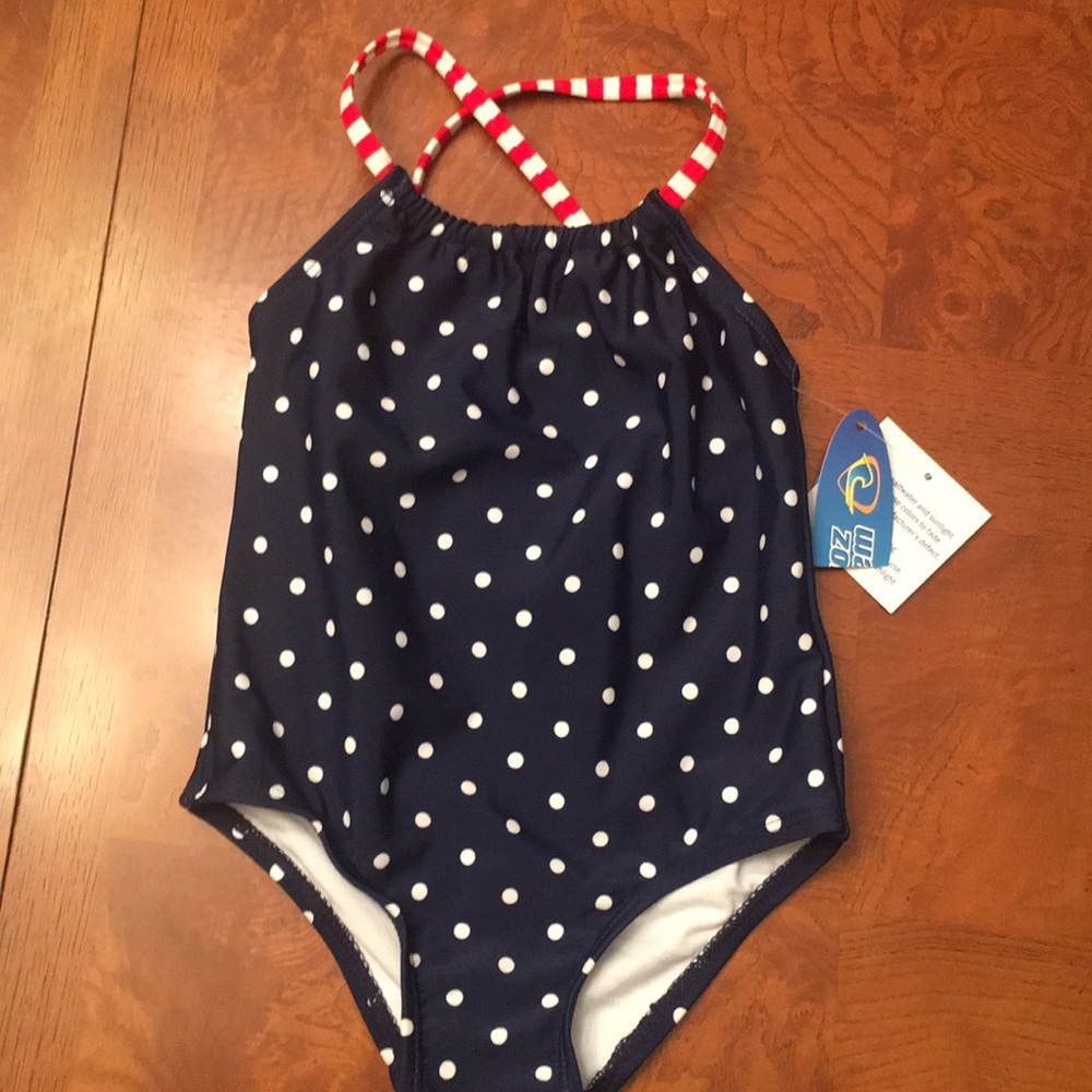 NWT-Infant Girls Wave Zone One Piece Swimsuit
